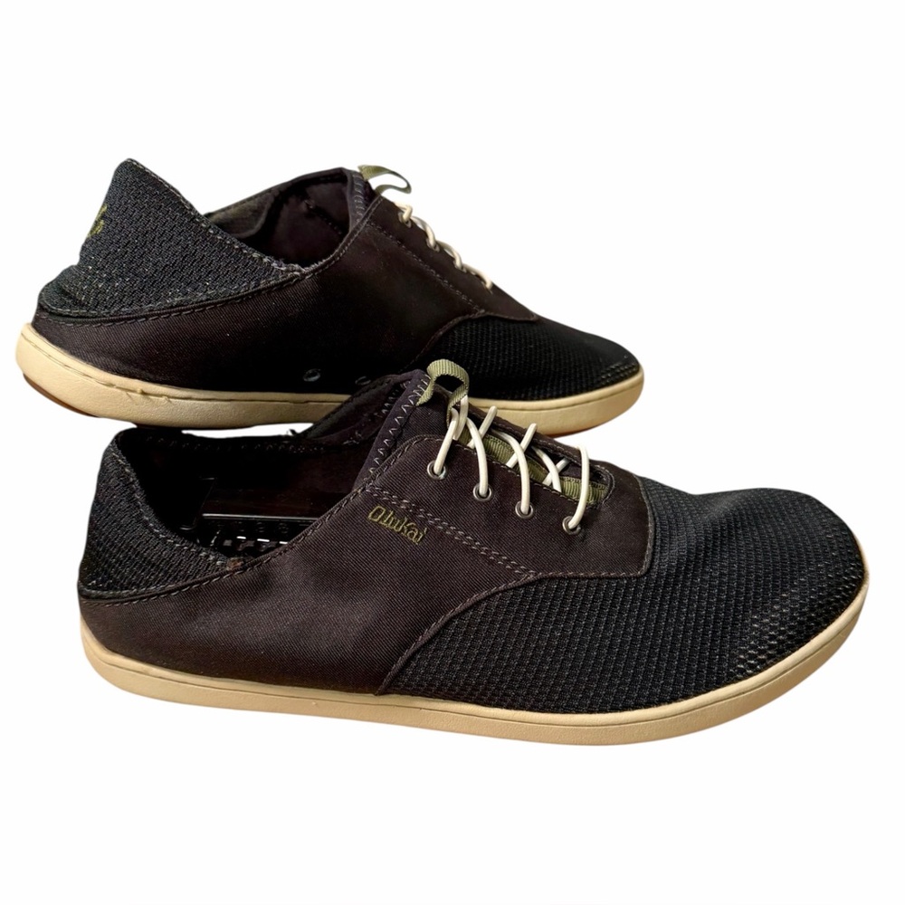 Olukai‎ Nohea Moku Black Boat Shoes Men’s 9.5